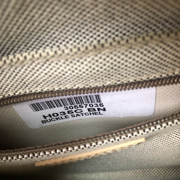 Dooney & Bourke Buckel Satchel Tote Bag Signature Design w/ Leather Trim - Picture 11 of 15